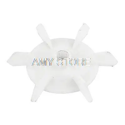 

Часть машины белый пластик 12 мм внутренний диаметр. 6 лопастей крыльчатки двигателя вентилятора