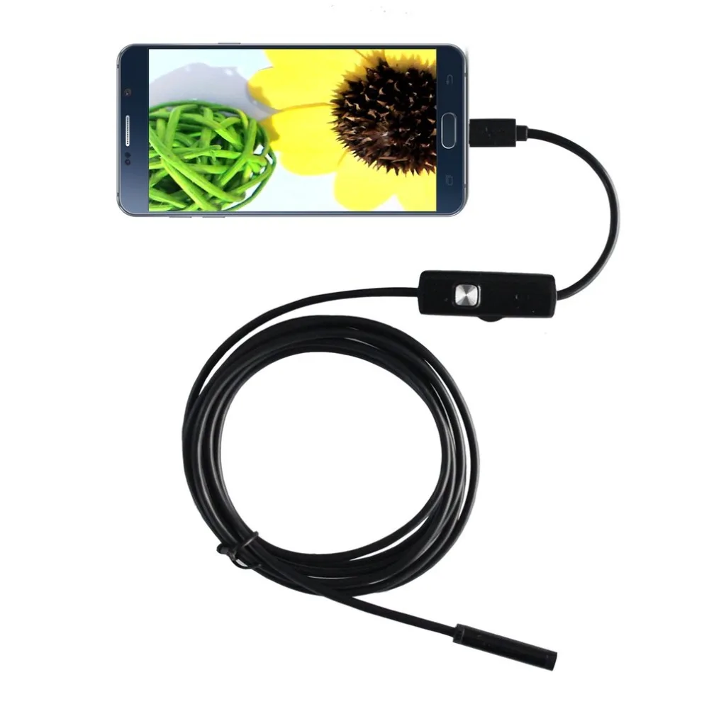 Водонепроницаемый эндоскоп для Android 1 м Wi Fi Бороскоп Инспекционная камера 8
