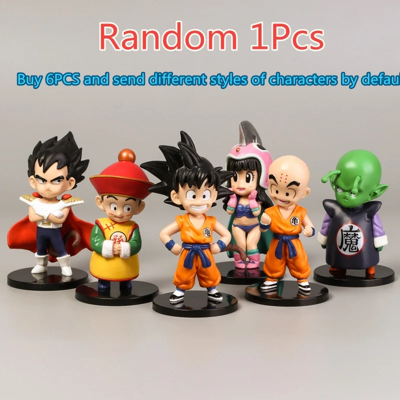Random 1PCS 6 видов стилей с рисунком из аниме «Драконий жемчуг зет» PVC Фигурки Игрушка 1 шт. ПВХ аниме Рисунок игрушечные фигурки из игры Dragon Ball DBZ(“Коллекция Модель сын Гоку Супер сайян, «Жемчуг дракона Mark Карин готенкс - Цвет: Random 1PCS