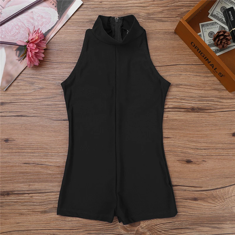 Детский балетный купальник для девочек гимнастический без рукавов с ложным