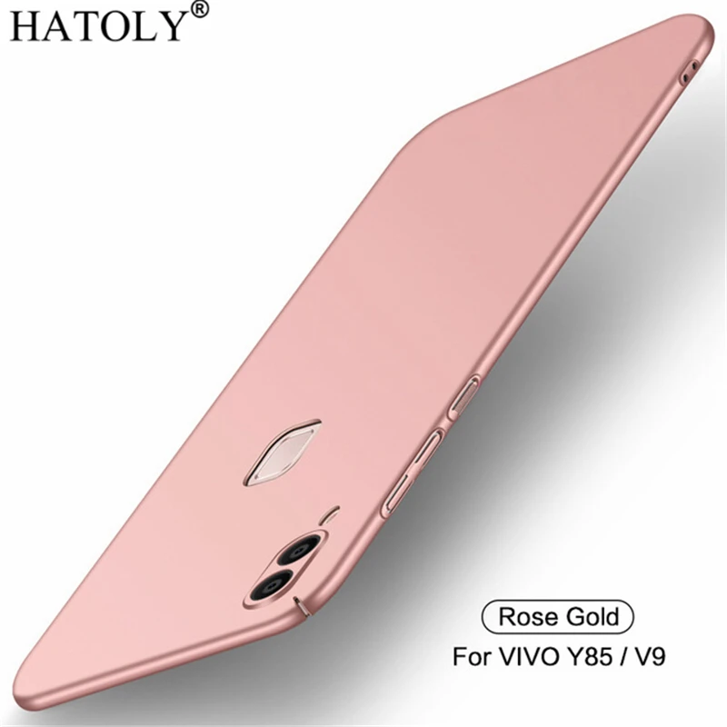 Гладкий Чехол для BBK Vivo V9 чехол Y85 ультратонкий жесткий защитный из поликарбоната