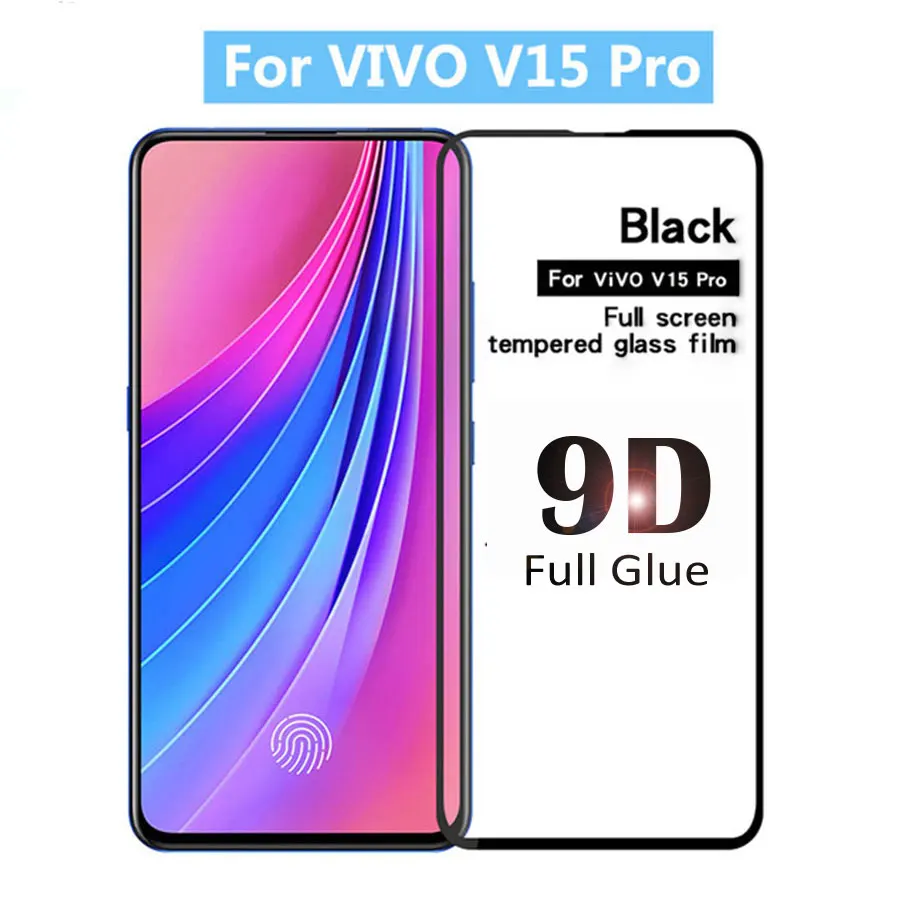 Защитная пленка 9D для экрана VIVO V15 Pro полное клеевое Защитное стекло Vivo V 15 15Pro V15Pro