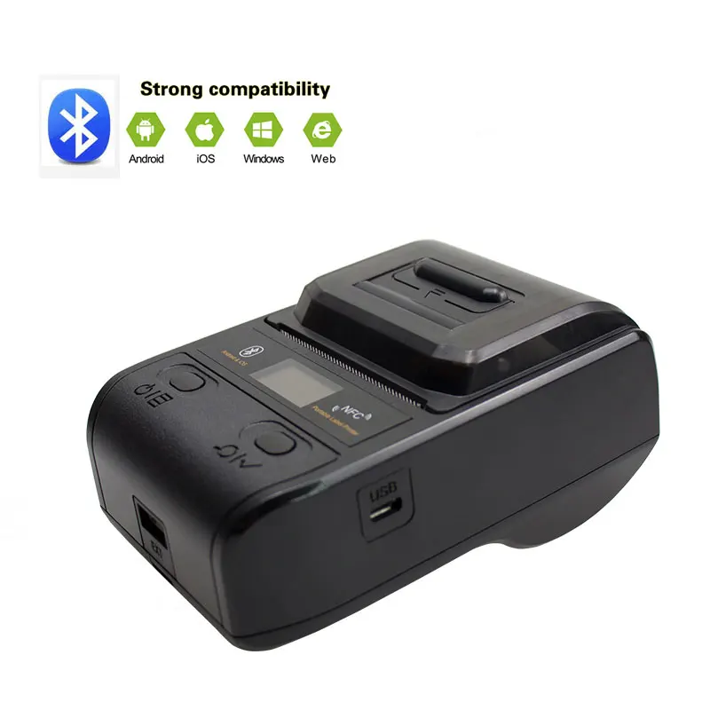 NETUM Bluetooth термальный принтер этикеток мини портативный 58 мм чековый принтер маленький для мобильного телефона Ipad Android/iOS NT-G5
