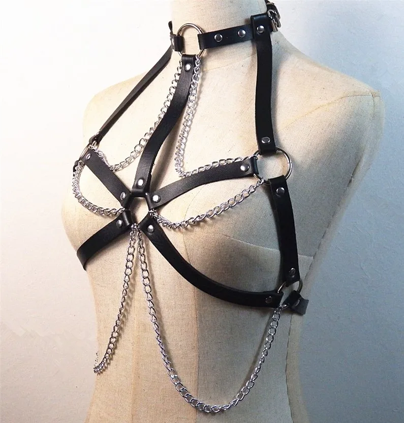 Новинка 100% ручная работа сверхмощный металлический кожаный бюстгальтер с