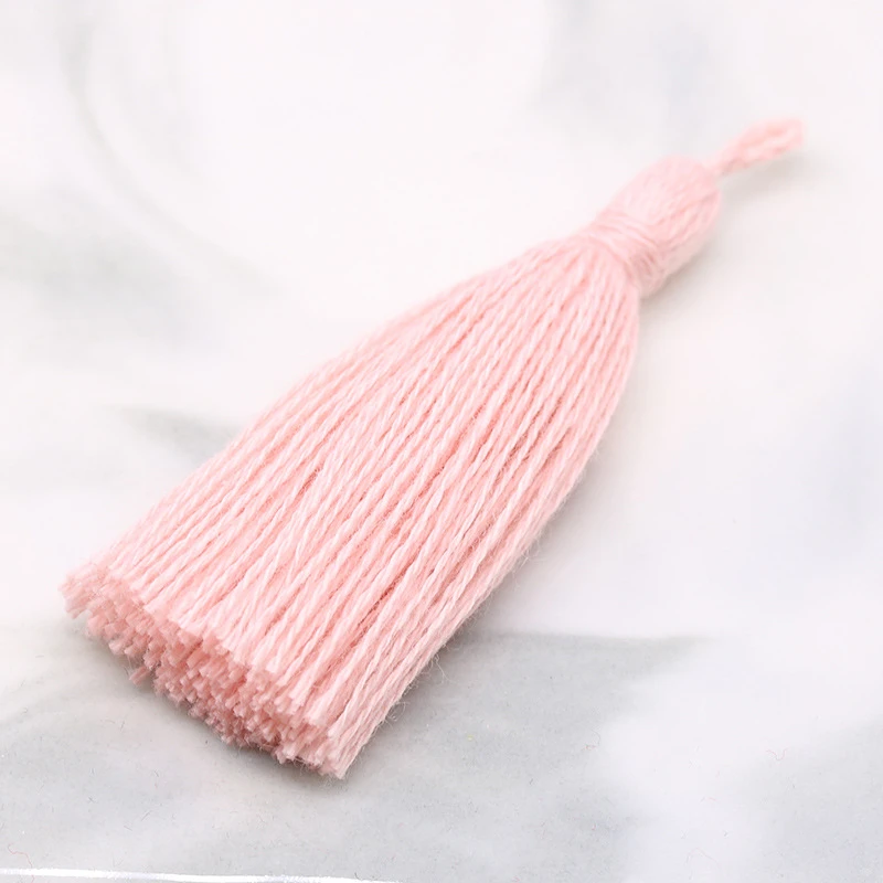 20PC 6CM Mini Pure Cotton Tassel Home Textile Curtain Clothing Pendant Tassels DIY Jewelry Making Charms Pendants Craft Tassels