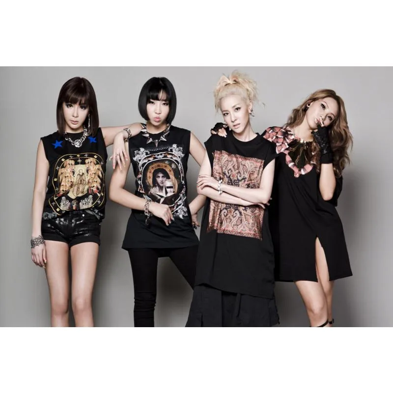 2NE1 холст ткань тканевый плакат пользовательские граффити Печать на холсте