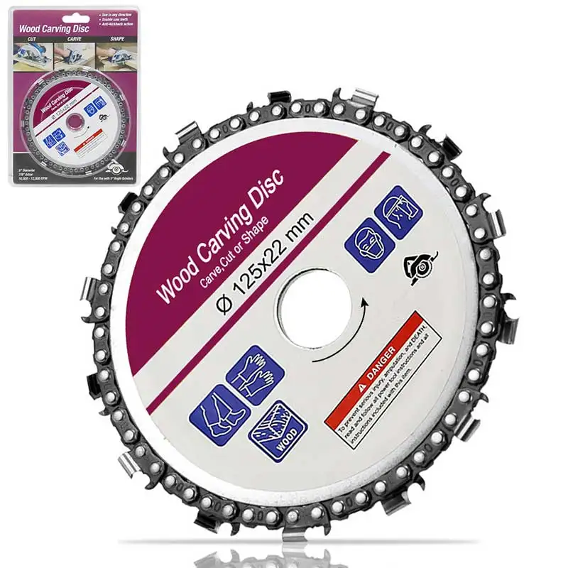 Saw blade package 5 дюймов 14 зуб шлифовальный станок бензопилы диск для резки древесины пильный диск цепь циркулярная 125x22 мм - Цвет: Saw blade package