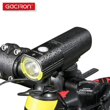 GACIRON Bicycle bike Headlight Waterproof 1260 Lumens MTB Cycling Flash Light Front LED Torch Light Power bank bike accessories
