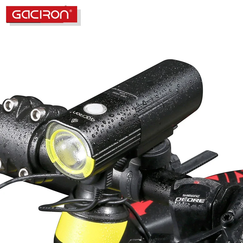Головной фонарь GACIRON велосипедный водонепроницаемый 1000 лм|bike accessories|light frontbike