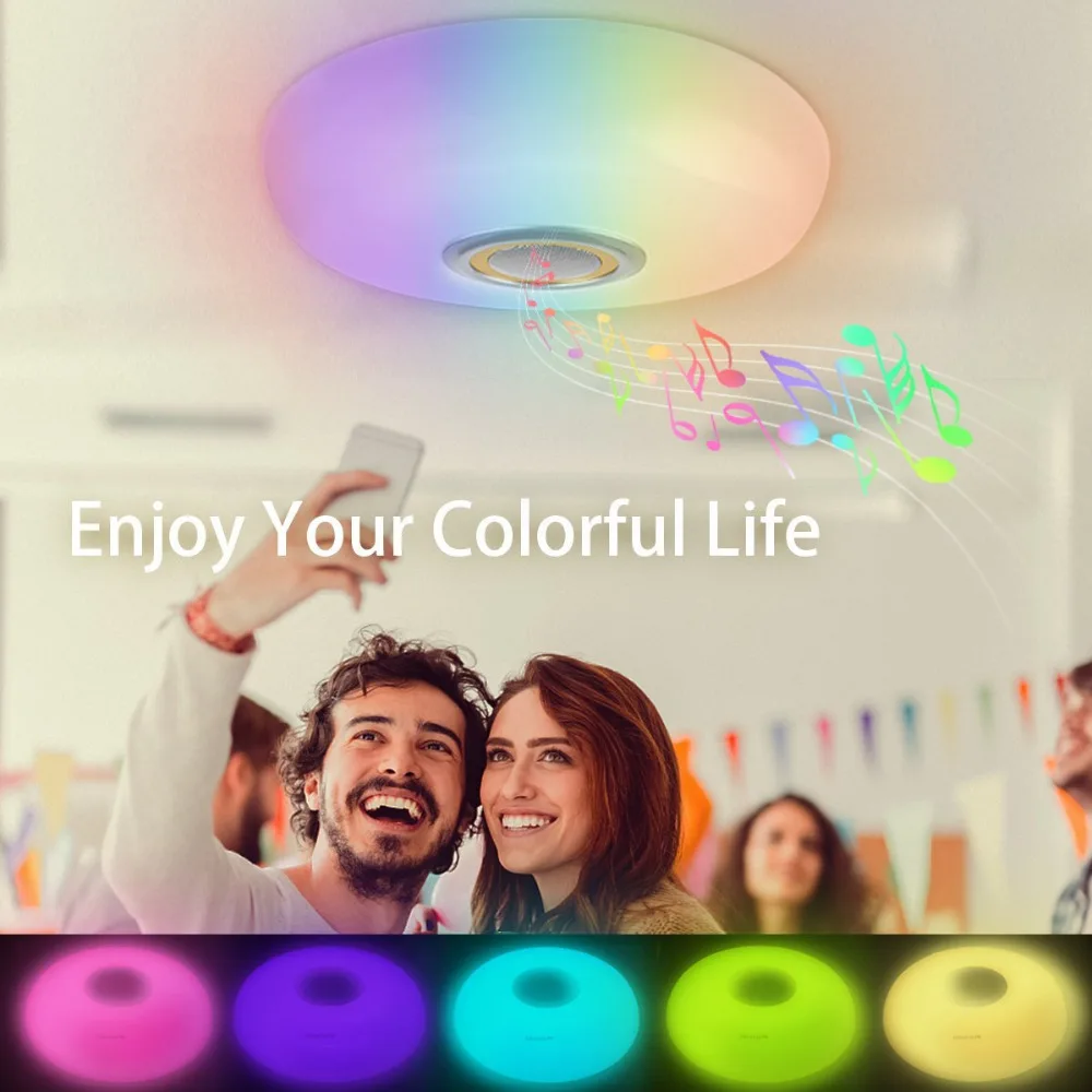 LED большой потолочный светильник светильники RGB затемнения современный Акрил