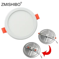 zmishibo 100v 240v 6w 20w led spot smd downlights driverless cut hole adjustable recessed ceiling panel light 50mm to 210mm