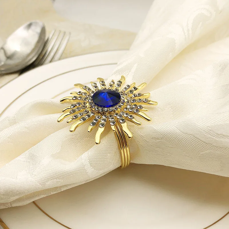 24 шт. Высококачественная Пряжка для салфеток в отеле Солнцезащитный цветок
