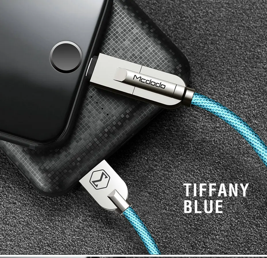 Mcdodo для перехода от разъема Lightning к USB кабель для передачи данных для iPhone X, 8, 7 плюс 2 в 1 кабель Micro USB для быстрой зарядки для samsung S8 Xiaomi huawei кабель для передачи данных