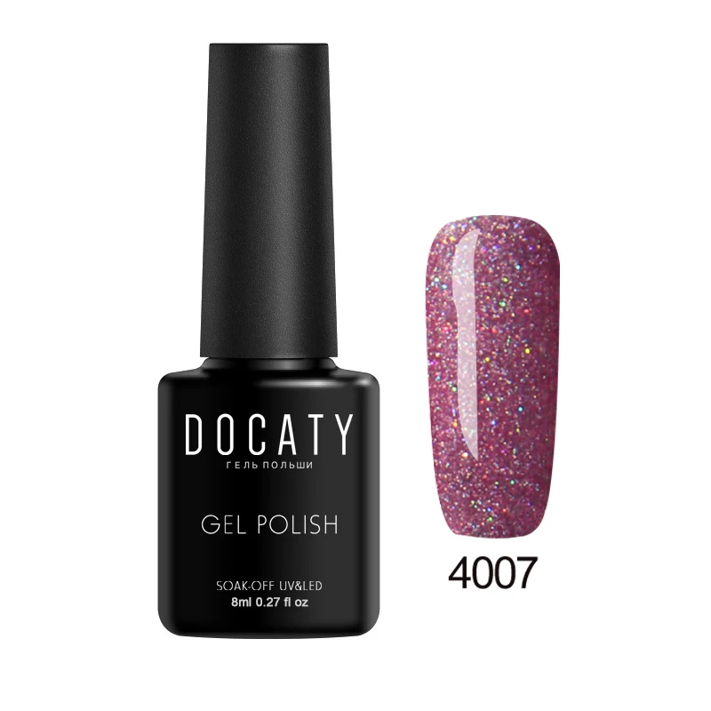 4007 Docaty 8 мл неоновый гель для ногтей замачиваемый Радужный УФ гель для ногтей Полупостоянный УФ-лак Гибридный Маникюр УФ-лак для ногтей - Цвет: 4007