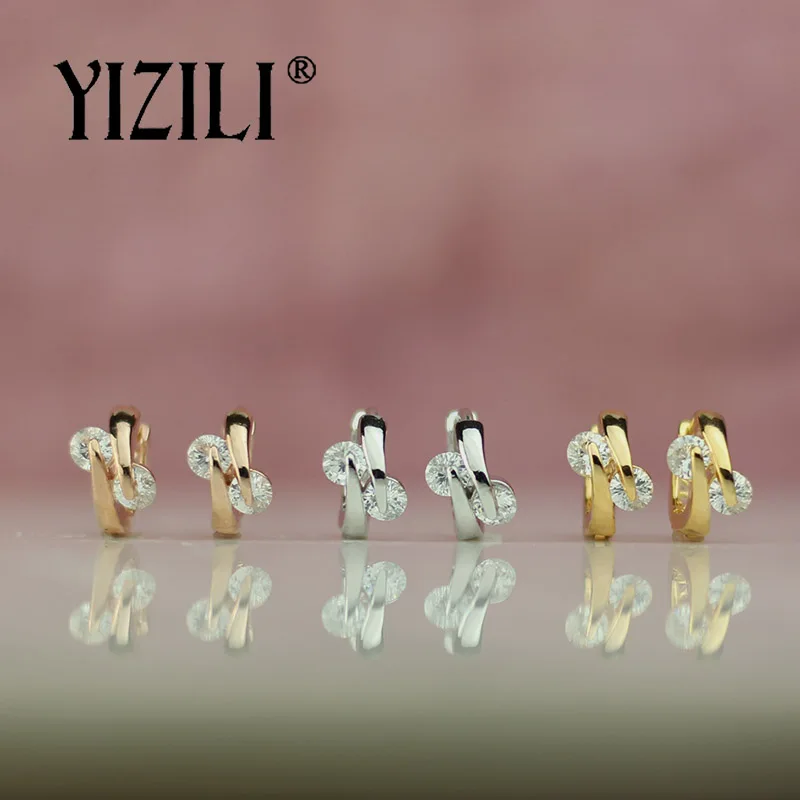 YIZILI Новые поступления простая мода 2 цвета круглые Висячие серьги натуральный