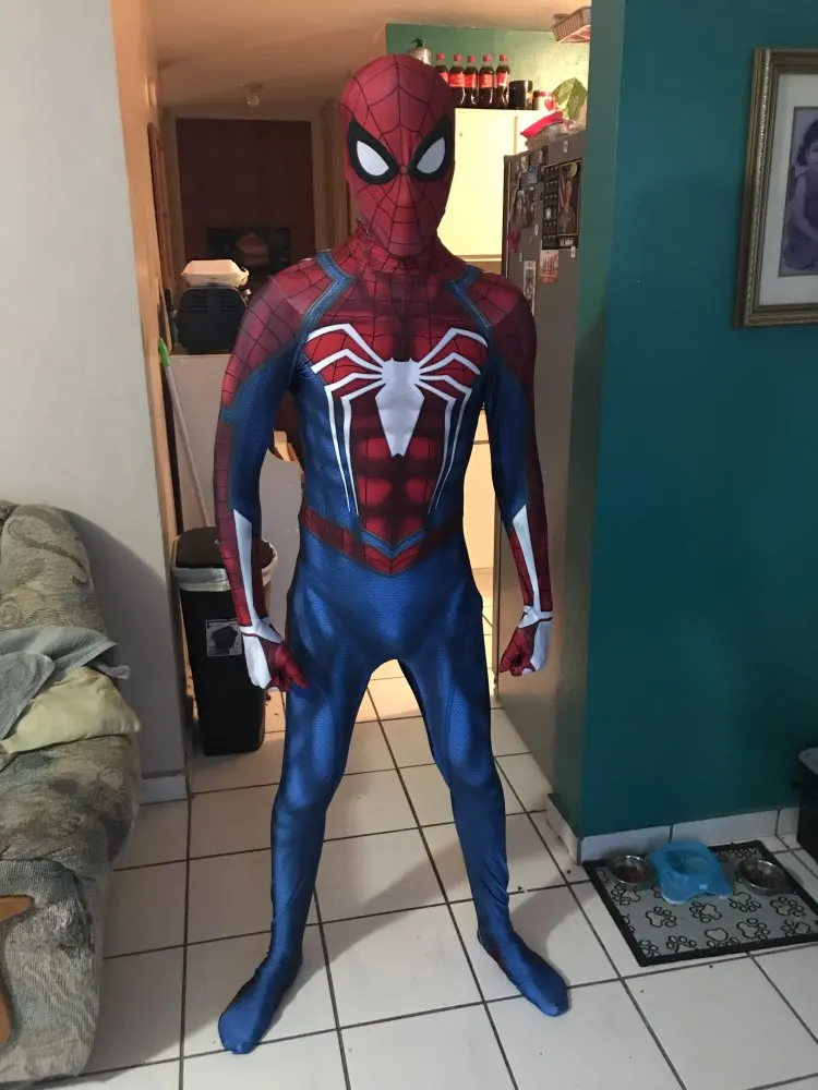 Новый костюм для косплея PS4 из игры бессонница боди с 3D принтом SDCC на все тело Spidey |