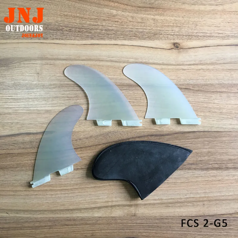 Прозрачные плавники для серфинга FCS II в форме ЧПУ из стекловолокна 2 G5 2|fins mares|g5