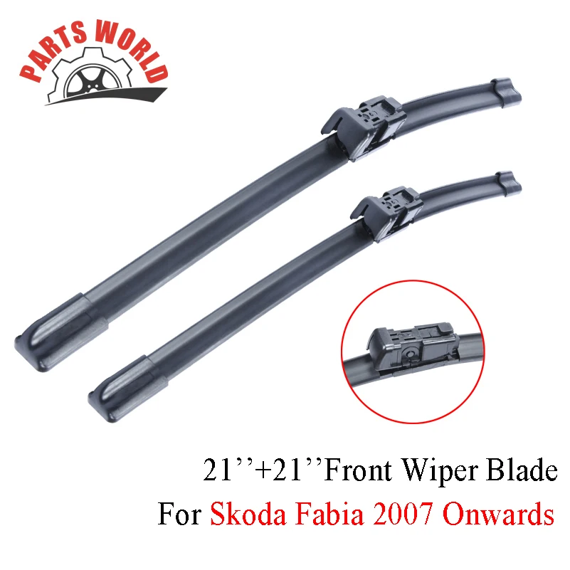 Комбинированные резиновые передние и задние щетки стеклоочистителя для Skoda Fabia