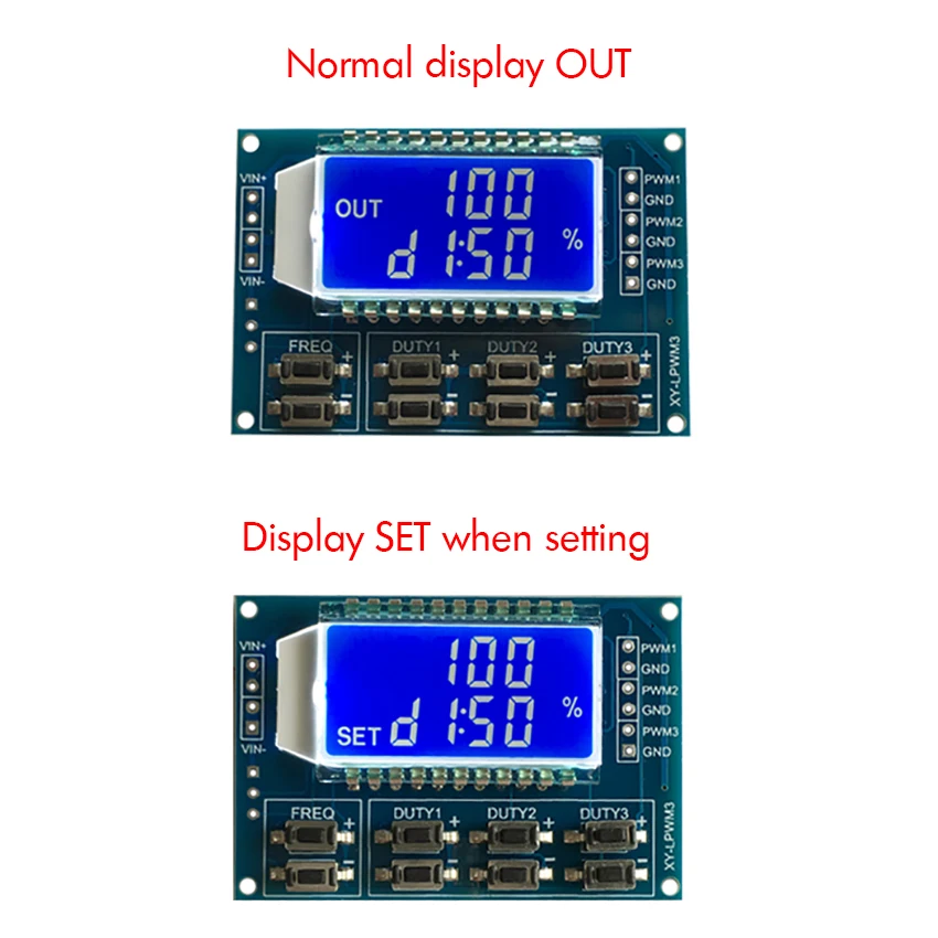 3 канальный блок питания с PWM генератор сигналов Модуль 1 Гц ~ 150 кГц прямоугольная