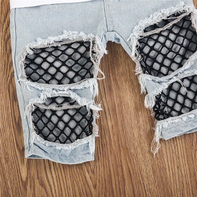 Детская Костюмы летний комплект для новорожденных Обувь девочек футболка с