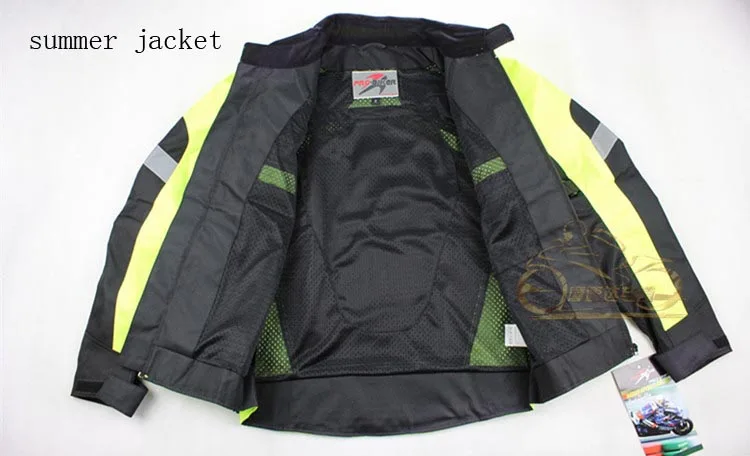 Всесезонная мотоциклетная куртка Lucifer желтая для мужчин фторезиновая одежда