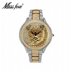 Only G-S Watch Хип хоп Iced Out Полный AAA кубический цирконий Тигр Роскошные мужские часы крест и череп и глаз Provi Dence кристалл кулон комбо набор - Окраска металла: Only G-S Watch