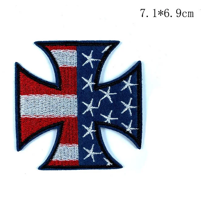 AMERICAN FLAG 2 Американский флаг, белоголовый Орел, хищная птица, американский Орел, США, патриотический, Железный На нашивке, аппликация, значок для гордыни, для байкеров, жилет и Кепка - Цвет: AMERICAN FLAG 2