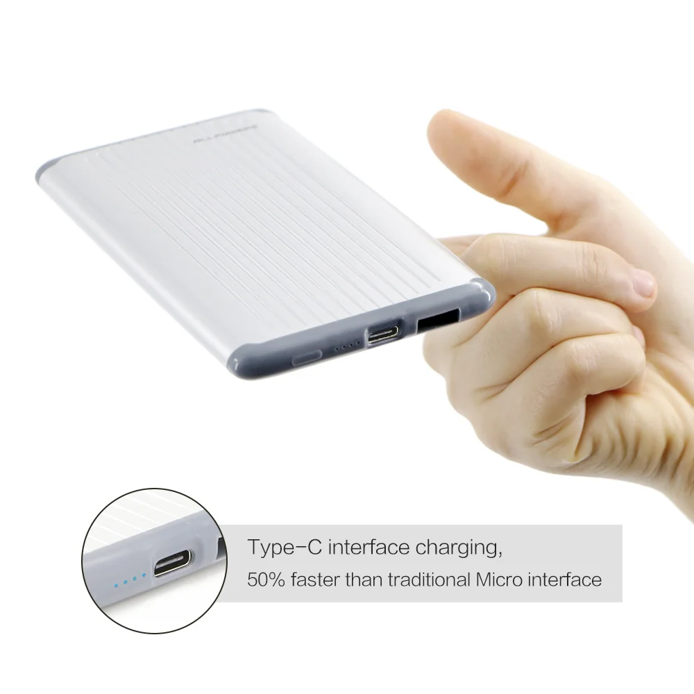 Все мощности S power Bank 5000mAh внешняя батарея портативное зарядное устройство для
