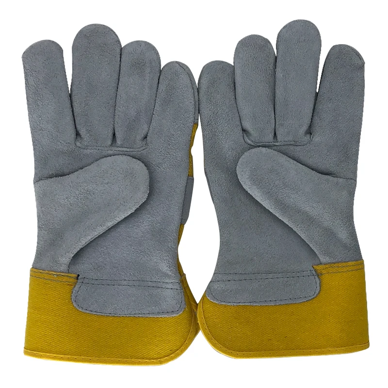 Защитные рабочие перчатки RJS из воловьей кожи мужские для сварки Спортивные