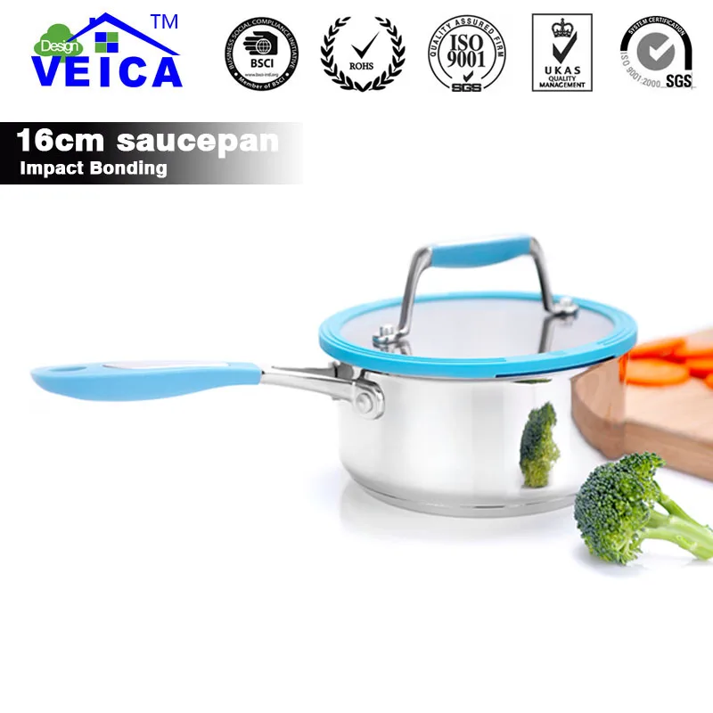 3 вида цветов кастрюля из нержавеющей стали 16 см с крышкой для соломинки и