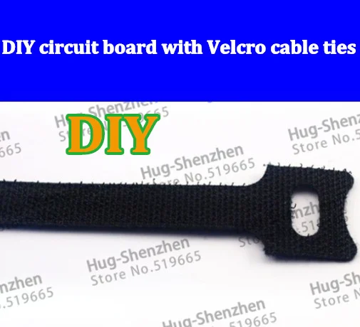

3D printer accessories Ultimaker DIY circuit board with Velcro cable ties black wire 10PCS/lot