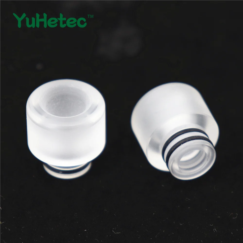 

2pcs YUHETEC 810 510 White translucent Resin Drip Tip