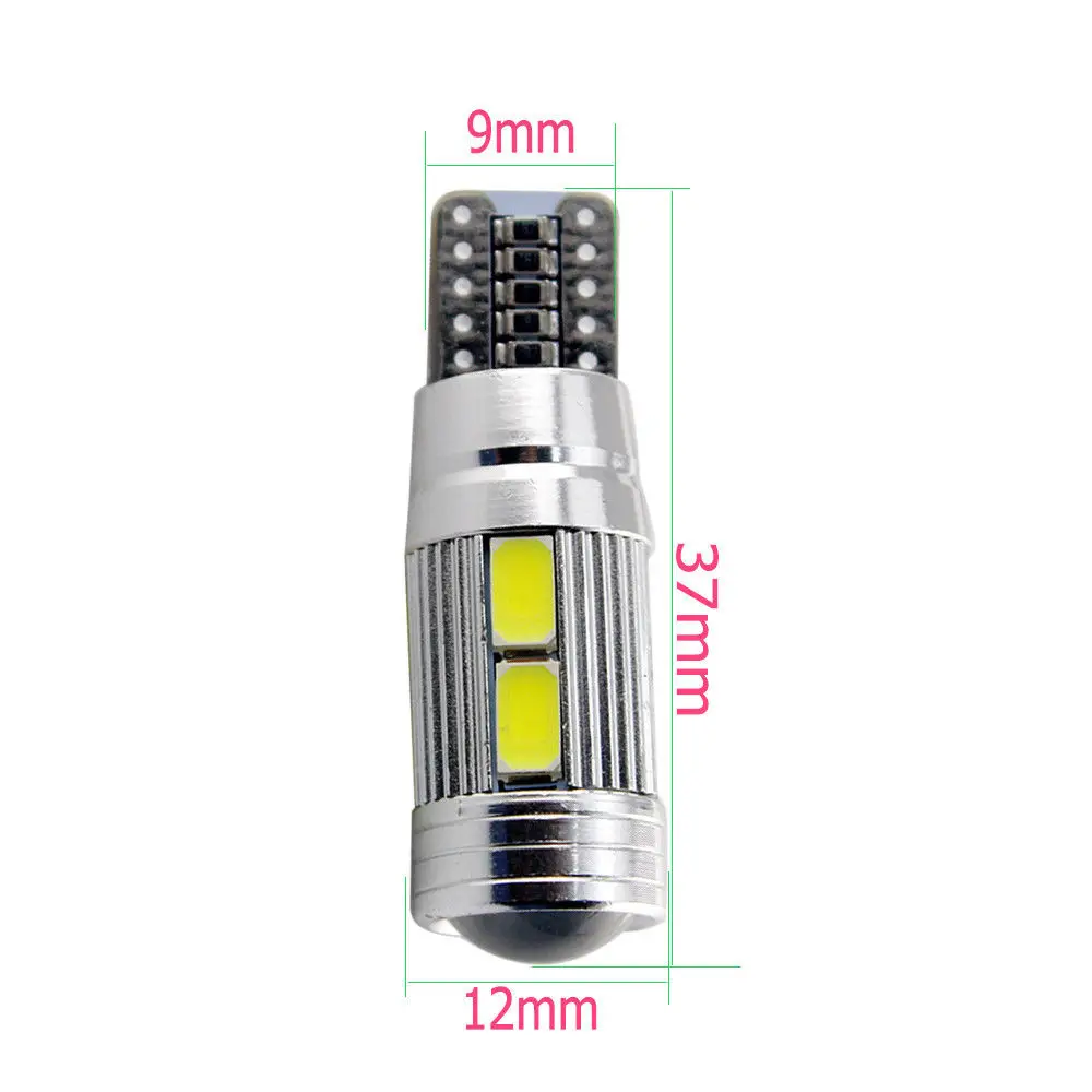 2x &quotфранцузские светильники&quot светодиодный T10 W5W 10 5630 SMD Canbus Анти Erreur ODB Blanc 12V Moto