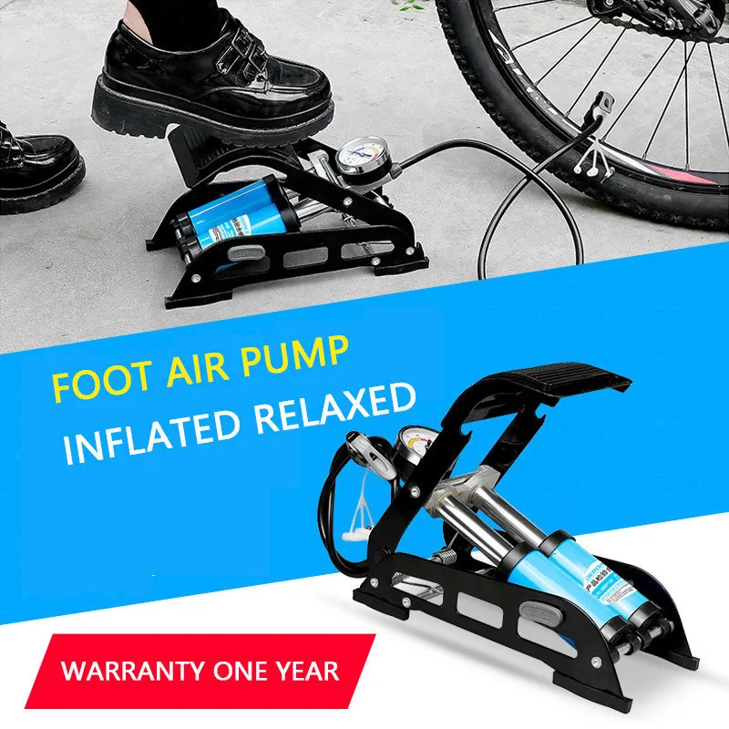 Насос для шин высокого давления надувной насос велосипеда с манометром горного |