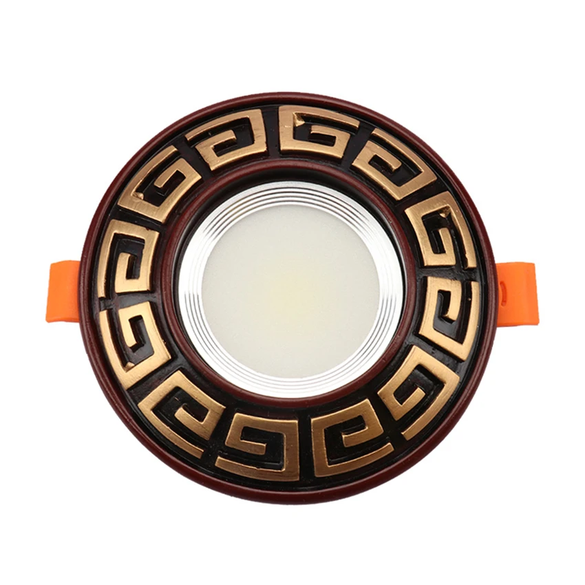 $46.58 Chinese Tradition Spotlight Dimming Ceiling Lamps Bedroom Smallpox Living Room Downlight Retro Ceiling 3W Bull Eye Lamp Fixture