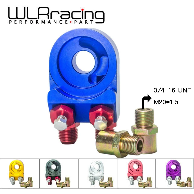 WLR RACING-AN10 Универсальный Масляный фильтр Кулер Сэндвич пластина адаптер M20 * 1 5 и