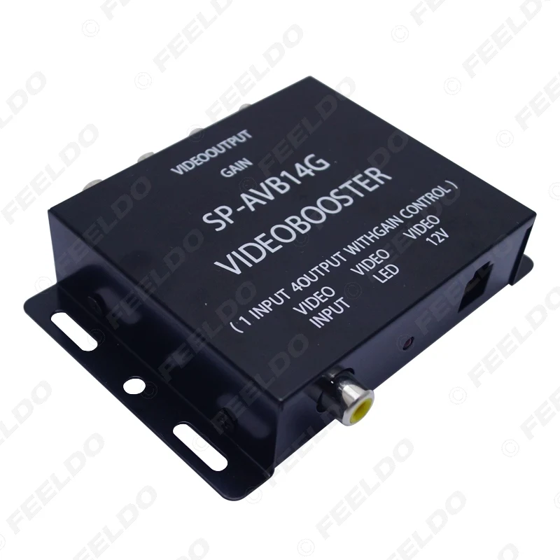 FEELDO DC 12V Car Auto 1 to 8 Output Video Spliter Signal Part For DVD/LCD/TV #CT-4499 | Автомобили и мотоциклы