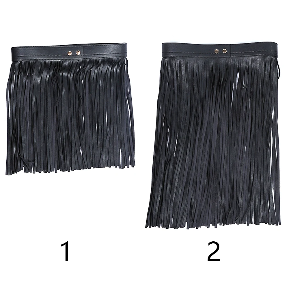 Для женщин бахрома пояс искусственный PU кисточкой Регулируемый все