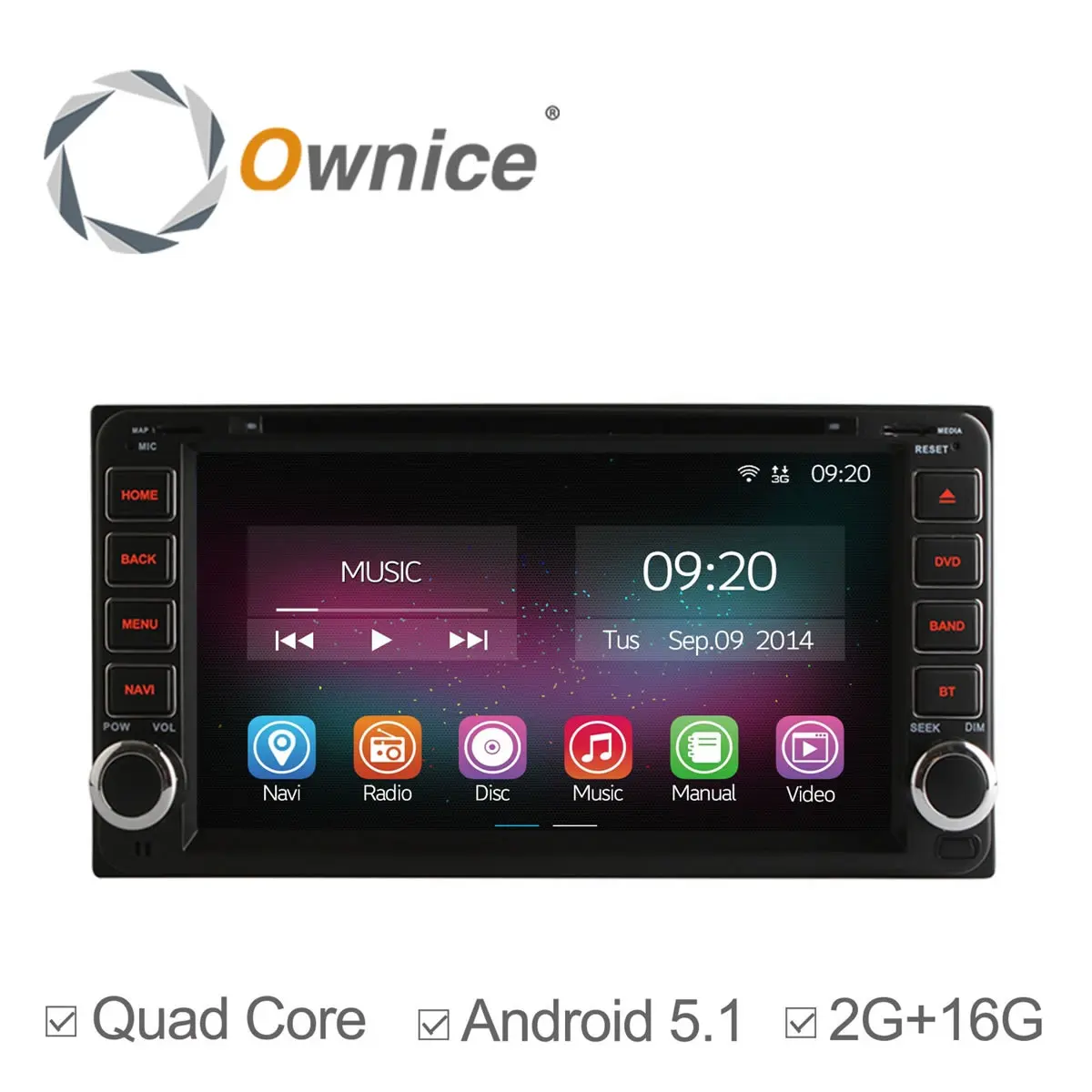 4 Ядера Android 4.4.2 Автомагнитола c функциями GPS навигации DVD радио и плеера для Toyota Hilux