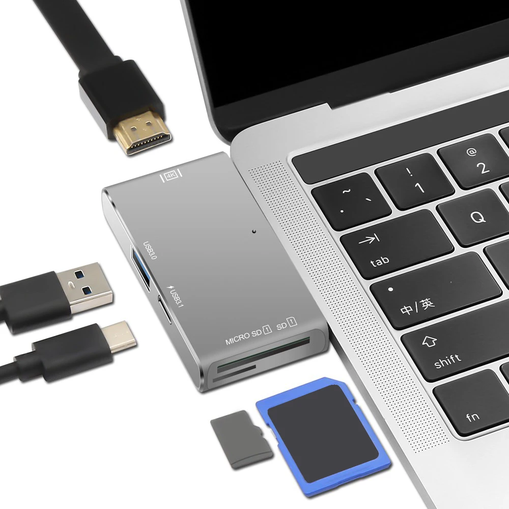 5 в 1 двойной USB-адаптер для чтения SD-и TF-карт | Компьютеры и офис
