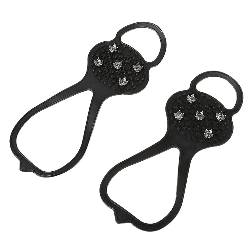 

1 Pair / 2 Pcs High Quality Anti Slip Ice Snow Grips Winter Camping Hiking Walking Cleat Gripper Shoes Spike
