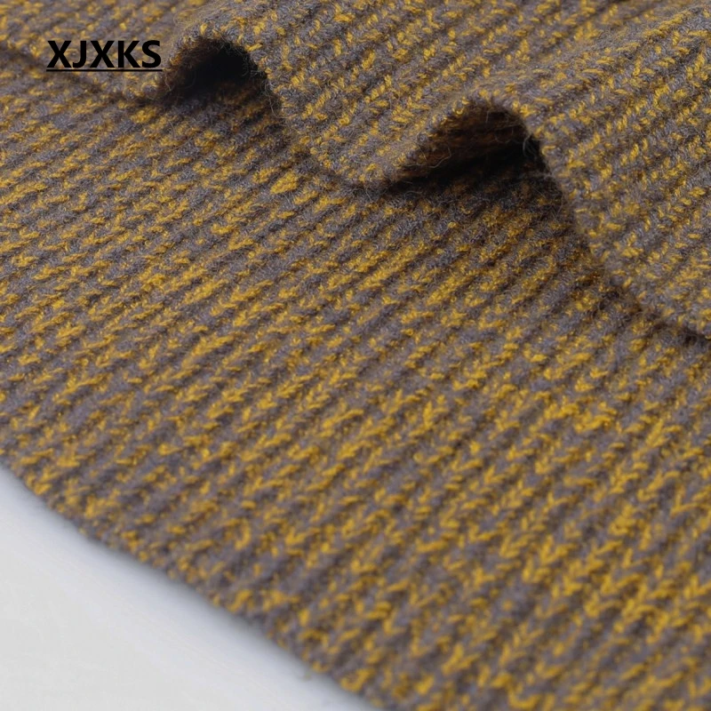 XJXKS irregular hem comfortable zipper women turtleneck sweater high elasticity 2019 new fashion pullover | Женская одежда