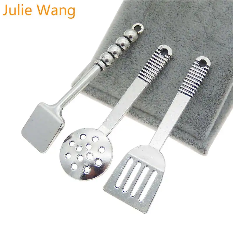 Julie Wang 3 шт. смешанный шпатель шармы кухонный инструмент из сплава античное
