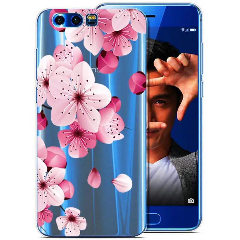 Arvin Clear Silicone Case for Huawei Honor 9 Slim Crystal Transparent Soft TPU Premium Phone Cover |