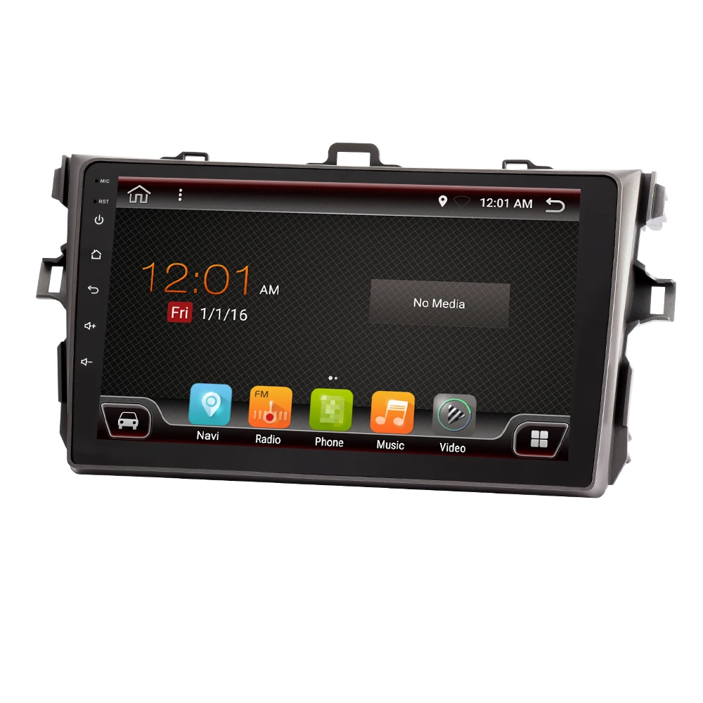 Eunavi 4G + 32G Octa 8 ядерный android 9 0 автомобильный dvd для Toyota Corolla E140/150 2007 2011