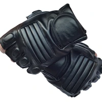 mens black pu leather tactical gym glove army military sport fitness cycling glove half finger driving glove guantes luvas g141