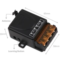 433mhz wireless universal remote control ac220v 30a 1ch rf relay receiver and transmitter for led lightmotorpumpfarmwireless