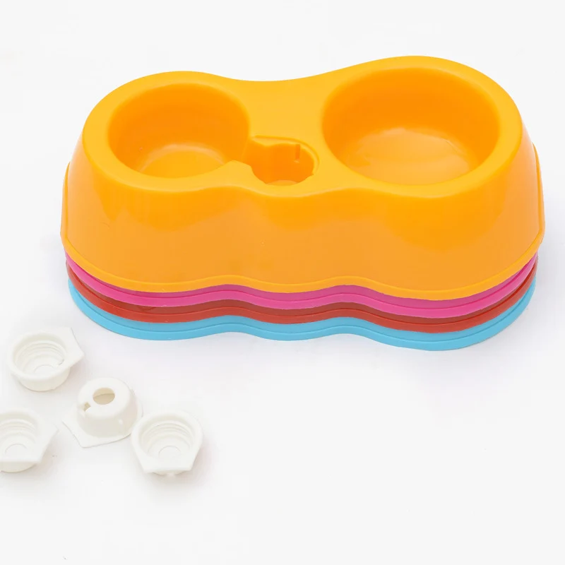 1 шт. кошки и кормушка для собак пластиковая двойная портовая автоматическая