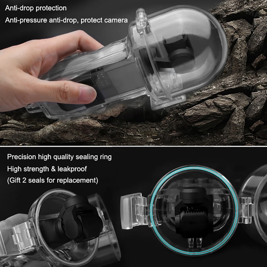 Водонепроницаемый корпус для дайвинга чехол DJI OSMO Pocket 60 м защита подводного