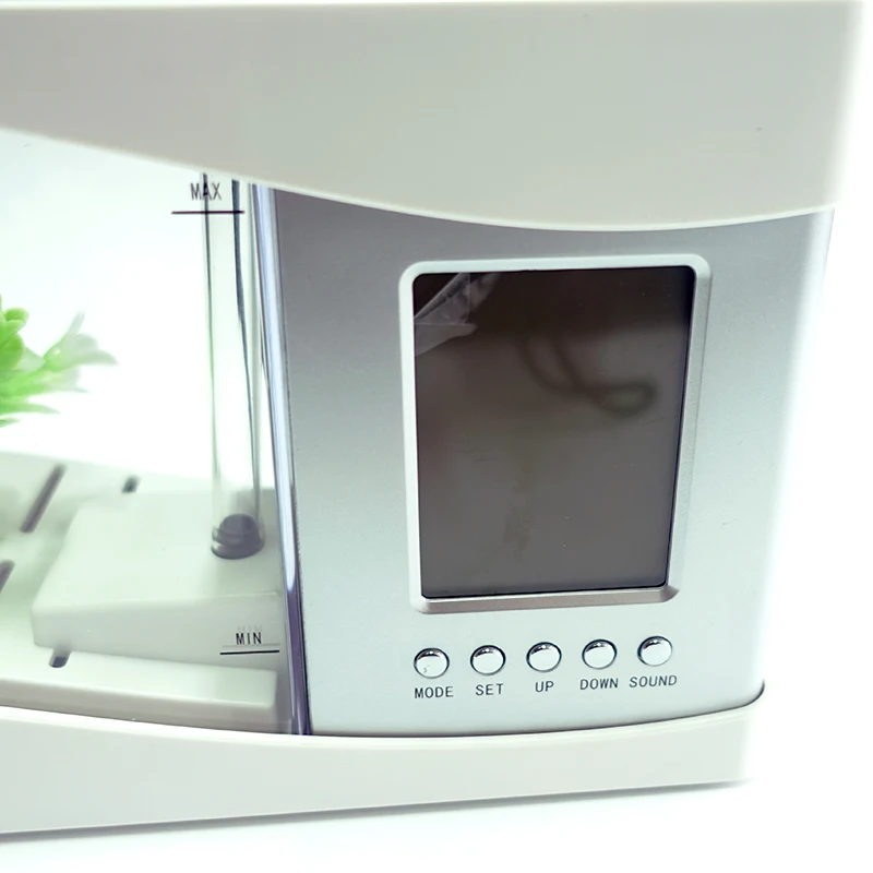 Аквариумный мини прозрачный USB светодиодный золотой рыбки Betta аквариумный орнамент черный красный белый цвет настольное украшение